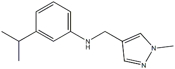 N-[(1-methyl-1H-pyrazol-4-yl)methyl]-3-(propan-2-yl)aniline Struktur