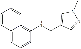 N-[(1-methyl-1H-pyrazol-4-yl)methyl]naphthalen-1-amine Struktur