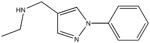 N-[(1-phenyl-1H-pyrazol-4-yl)methyl]ethanamine Struktur