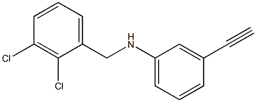 N-[(2,3-dichlorophenyl)methyl]-3-ethynylaniline Struktur