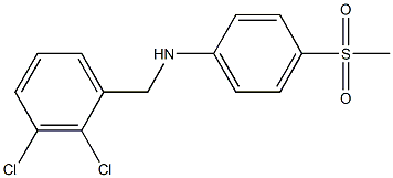 N-[(2,3-dichlorophenyl)methyl]-4-methanesulfonylaniline Struktur