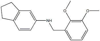 N-[(2,3-dimethoxyphenyl)methyl]-2,3-dihydro-1H-inden-5-amine Struktur