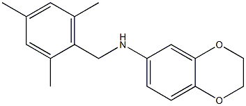 N-[(2,4,6-trimethylphenyl)methyl]-2,3-dihydro-1,4-benzodioxin-6-amine Struktur