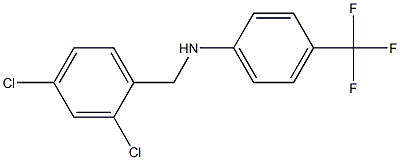 N-[(2,4-dichlorophenyl)methyl]-4-(trifluoromethyl)aniline Struktur