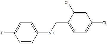 N-[(2,4-dichlorophenyl)methyl]-4-fluoroaniline Struktur