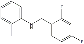 N-[(2,4-difluorophenyl)methyl]-2-methylaniline Struktur