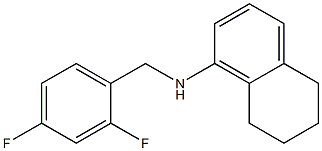 N-[(2,4-difluorophenyl)methyl]-5,6,7,8-tetrahydronaphthalen-1-amine Struktur