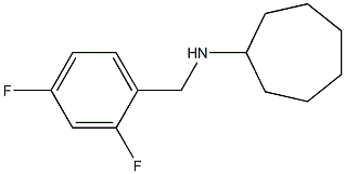 N-[(2,4-difluorophenyl)methyl]cycloheptanamine Struktur