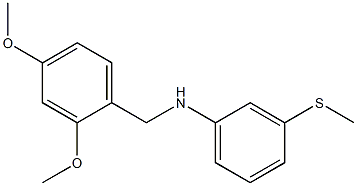 N-[(2,4-dimethoxyphenyl)methyl]-3-(methylsulfanyl)aniline Struktur