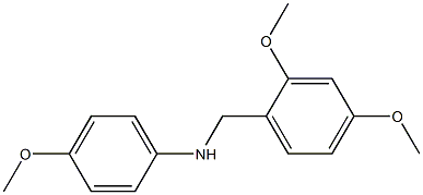 N-[(2,4-dimethoxyphenyl)methyl]-4-methoxyaniline Struktur