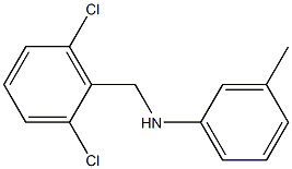 N-[(2,6-dichlorophenyl)methyl]-3-methylaniline Struktur