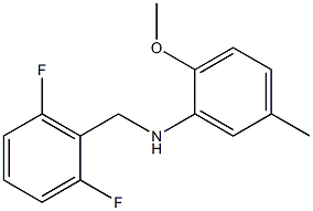 N-[(2,6-difluorophenyl)methyl]-2-methoxy-5-methylaniline Struktur