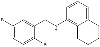 N-[(2-bromo-5-fluorophenyl)methyl]-5,6,7,8-tetrahydronaphthalen-1-amine Struktur