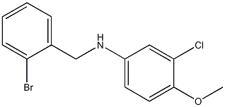 N-[(2-bromophenyl)methyl]-3-chloro-4-methoxyaniline Struktur