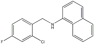 N-[(2-chloro-4-fluorophenyl)methyl]naphthalen-1-amine Struktur