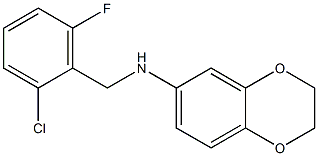 N-[(2-chloro-6-fluorophenyl)methyl]-2,3-dihydro-1,4-benzodioxin-6-amine Struktur