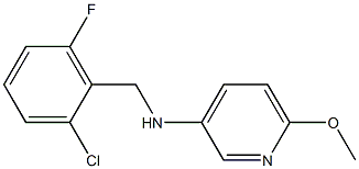 N-[(2-chloro-6-fluorophenyl)methyl]-6-methoxypyridin-3-amine Struktur