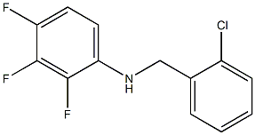 N-[(2-chlorophenyl)methyl]-2,3,4-trifluoroaniline Struktur