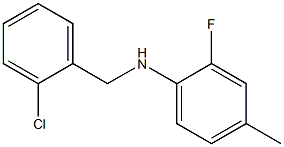 N-[(2-chlorophenyl)methyl]-2-fluoro-4-methylaniline Struktur