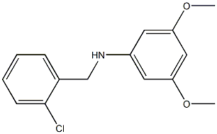 N-[(2-chlorophenyl)methyl]-3,5-dimethoxyaniline Struktur