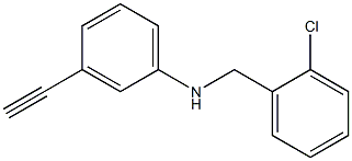 N-[(2-chlorophenyl)methyl]-3-ethynylaniline Struktur