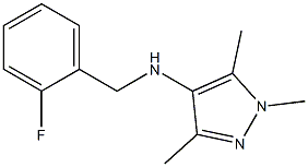 N-[(2-fluorophenyl)methyl]-1,3,5-trimethyl-1H-pyrazol-4-amine Struktur