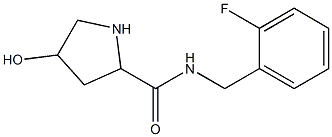 N-[(2-fluorophenyl)methyl]-4-hydroxypyrrolidine-2-carboxamide Struktur