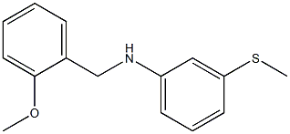 N-[(2-methoxyphenyl)methyl]-3-(methylsulfanyl)aniline Struktur