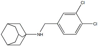 N-[(3,4-dichlorophenyl)methyl]adamantan-1-amine Struktur