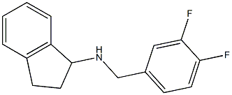 N-[(3,4-difluorophenyl)methyl]-2,3-dihydro-1H-inden-1-amine Struktur