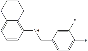 N-[(3,4-difluorophenyl)methyl]-5,6,7,8-tetrahydronaphthalen-1-amine Struktur