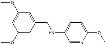 N-[(3,5-dimethoxyphenyl)methyl]-6-methoxypyridin-3-amine Struktur