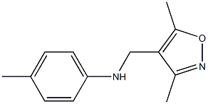 N-[(3,5-dimethyl-1,2-oxazol-4-yl)methyl]-4-methylaniline Struktur