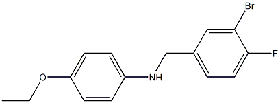 N-[(3-bromo-4-fluorophenyl)methyl]-4-ethoxyaniline Struktur