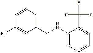 N-[(3-bromophenyl)methyl]-2-(trifluoromethyl)aniline Struktur