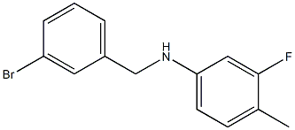 N-[(3-bromophenyl)methyl]-3-fluoro-4-methylaniline Struktur