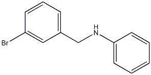 N-[(3-bromophenyl)methyl]aniline Struktur