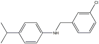 N-[(3-chlorophenyl)methyl]-4-(propan-2-yl)aniline Struktur