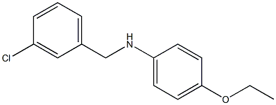 N-[(3-chlorophenyl)methyl]-4-ethoxyaniline Struktur