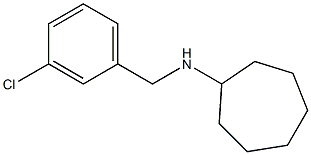 N-[(3-chlorophenyl)methyl]cycloheptanamine Struktur