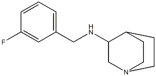 N-[(3-fluorophenyl)methyl]-1-azabicyclo[2.2.2]octan-3-amine Struktur