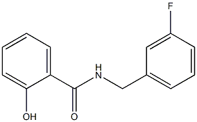 N-[(3-fluorophenyl)methyl]-2-hydroxybenzamide Struktur