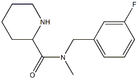 N-[(3-fluorophenyl)methyl]-N-methylpiperidine-2-carboxamide Struktur