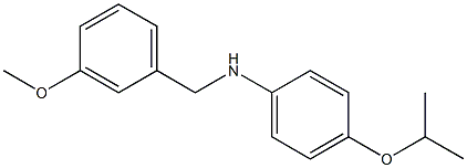 N-[(3-methoxyphenyl)methyl]-4-(propan-2-yloxy)aniline Struktur