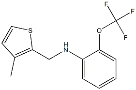 N-[(3-methylthiophen-2-yl)methyl]-2-(trifluoromethoxy)aniline Struktur