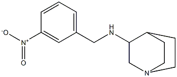 N-[(3-nitrophenyl)methyl]-1-azabicyclo[2.2.2]octan-3-amine Struktur