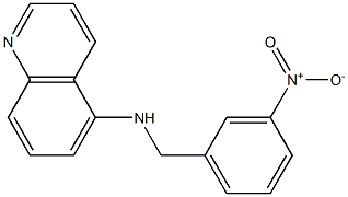 N-[(3-nitrophenyl)methyl]quinolin-5-amine Struktur