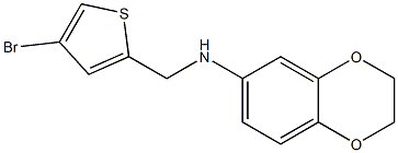 N-[(4-bromothiophen-2-yl)methyl]-2,3-dihydro-1,4-benzodioxin-6-amine Struktur