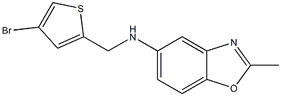 N-[(4-bromothiophen-2-yl)methyl]-2-methyl-1,3-benzoxazol-5-amine Struktur