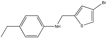 N-[(4-bromothiophen-2-yl)methyl]-4-ethylaniline Struktur